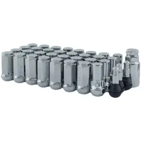 5456lk8 Mr. Lugnut 32-14mmx2.00 Chrome Lung Acorn Lug Nut Install Kit For 8 Vehicle