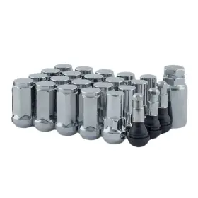 5459lk5 Mr. Lugnut 20-12mmx1.75 Chrome Lung Acorn Lug Nut Install Kit For 5 Vehicle