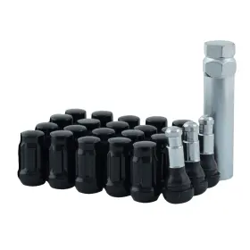 5740k5-blk Mr. Lugnut 20-1/2 Inch -20rh Black Spline Lug Nut Install Kit For 5 Vehicle