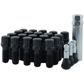 5743bk5-blk Mr. Lugnut 20-14mmx1.25 Black Spline Lug Bolt Install Kit For 5 Vehicle