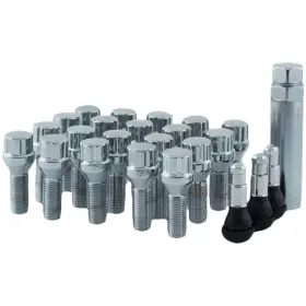 5744bk5s Mr. Lugnut 20-14mmx1.50 Chrome Spline Lug Bolt Install Kit For 5 Vehicle