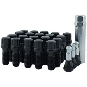 5745b33k5-blk Mr. Lugnut 20-12mmx1.50 Black Spline Lug Bolt Install Kit For 5 Vehicle