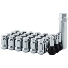 5745k6 Mr. Lugnut 24-12mmx1.50 Chrome Spline Lug Nut Install Kit For 6 Vehicle