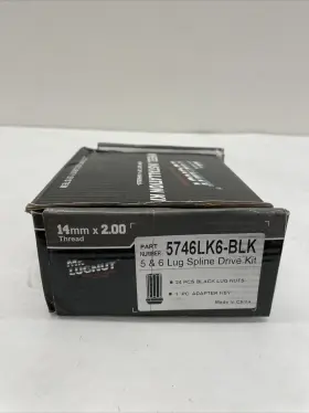 5746lk6-blk Mr. Lugnut Spline Drive Lug Nut Installation Kits Black M14 X 2.00 #