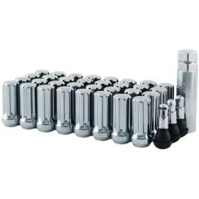 5746lk8 Mr. Lugnut 32-14mmx2.00 Chrome Long Spline Lug Nut Install Kit For 8 Vehicle