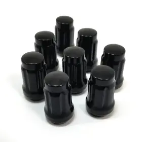 5747-blk Mr. Lugnut 8x 12x1.25 Spline Car Lug Nut Black Closed End Conical 1.42 Inch L