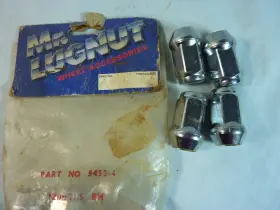 5455-4 Mr. Lung 20-mr. Lugnut Lug Nuts Chrome Acorn Bulge-closed End 12mm X 1.5 Rh