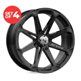 M12-08737 Msa Offroad Wheels Set Of 4 M12 Diesel 18x7 4x137 10 Mm Black Rims