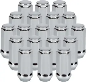 Munut-14-cr12x20 Muhize 1/2-20 Lug Nuts - 20pcs Upgraded Chrome Wheel Nut Kit 2024 New 1.89inch