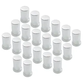 Gs2180478fe Muparkt 20 33mm Lug Nut Covers Push-on Chrome Cap With Flanged 3-3/8 Inch High