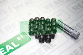 31886b Muteki Lug Nuts 12x1.50 Open Deep Black