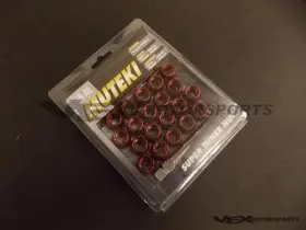 31886r Muteki Wheel Mate Open End Lug Nuts With Key Red 12x1.5mm