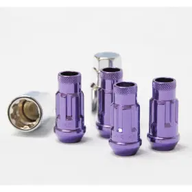 32901l Muteki Sr48 Opened End Lock Set 12x1.25 Set/4 Chrome Purple