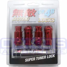 32901r Muteki Sr48 Lock Set 12x1.25 Set/4 Red