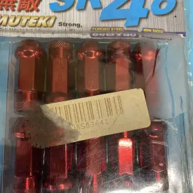 M12xp1.25 Muteki 32905-k Chrome Lug Nuts Set Of 20 Open Pkg Automotive Car Truck Pink