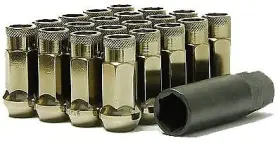 32906t Muteki Wheel Mate Sr48 Open End Lug Nuts - Titanium 12x1.50 48mm