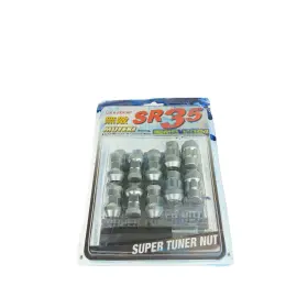 32925sp Muteki Sr35 Extended Closed Ended Wheel Tuner Lug Nuts Chrome Silver 12x1.25mm