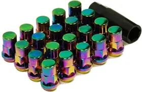 32926np Muteki Sr35 Series Chrome Neon 12mm X 1.5 Inch Thread Size