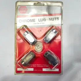735-2168 Napa 7352168 Chrome Lug Nuts Set Of 4 12m X 1.5 Acorn Vintage New Old Stock Usa