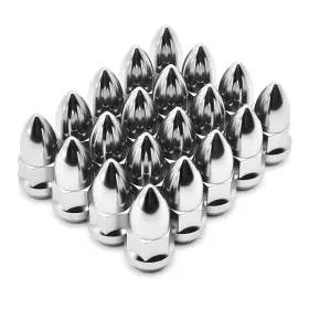 Ln009 Nbohuidi 20-piece Chrome Bullet-style Lug Nuts 1/2 Inch -20