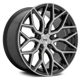 M262209044 Niche 27 M262 Mazzanti Wheels 20x9 5x112 66.56 Black Rims Set Of 4