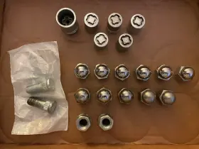 610-240.1 Nissan Oem Dorman Mcgard Front Wheel Lug Stud Nuts Locks M12-1.25 D21 Pathfinder