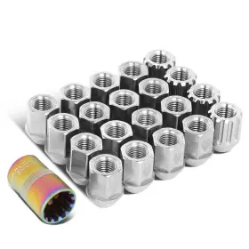 Dpt-nrglnt210sl21 Nrg Innovations Ln-t210sl-21 M12x1.25 16pc 2.7cm Open-end Lug Nut 4x Lock Key