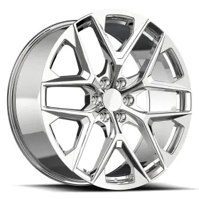 C39-2295031nc Oe Revolution C-39 Wheels 22x9 31 6x139.7 78.1 Chrome Rims Set Of 4