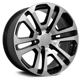 9489814 Oe Wheels For Chevy Silverado 1500 99-17 Alloy Factory Wheel 6 V-spoke Black W
