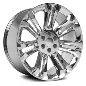 9510981 Oe Wheels For Chevy Silverado 1500 99-23 Alloy Factory Wheel 7 Double-spoke Chrome