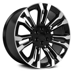 9510982 Oe Wheels For Chevy Silverado 1500 99-23 Alloy Factory Wheel 7 Double-spoke Black