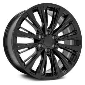 9511018 Oe Wheels For Gmc Yukon 92-07 Alloy Factory Wheel 6 V-spoke Gloss Black 22x9