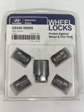 U8440-00500 Oem New Hyundai Wheel Lock Set Made In Usa Tire Locks