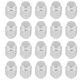 1012e Oer Authorized 1964-73 Mustang Rally Wheel Acorn Lug Nut Set Chrome 20 Piece