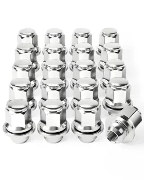 M12x1.5 Orion Motor Tech 5mga-5s Lug Nuts 12x1.5mm Wheel Compatible With 20 Pcs Silver