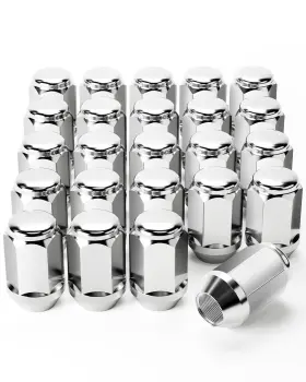 8004-00 Orion Motor Tech 24-piece 1/2-20 Lug Nuts Chrome With Hex Silver