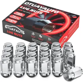 Wln-01305 Otuayauto M12x1.5 Lug Nuts - 24pcs Chrome 12mmx1.5 1.38 Long 0.75hex Silver