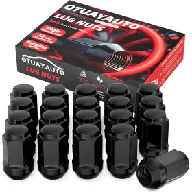 Wln01394 Otuayauto Inch 1/220 Black Closed End Lug Nuts 20pcs Acorn Wheel For Jeep Models
