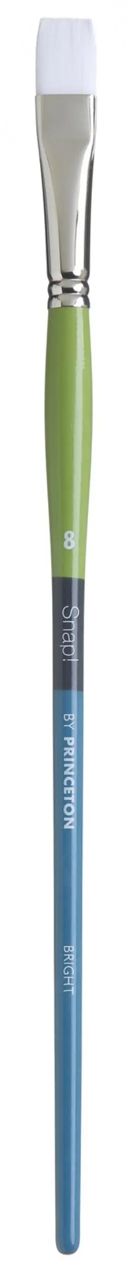 5a002znn-1h147 Pacon 757063980137 Princeton Snap White Taklon Long Handle Brush-bright Size 8 -