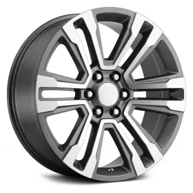 182gm-2295824 Performance Replicas 182 Wheels 22x9 24 6x139.7 78.1 Gunmetal Rims Set Of 4