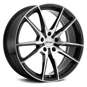 1980p0a405114b76 Petrol P0a Wheels 19x8 40 5x114.3 76.1 Black Rims Set Of 4