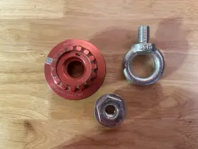 991.361.181.55 Porsche 911 Center Lock Nut For Transport