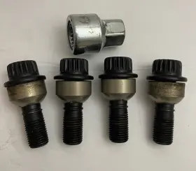 997-361-057-02 Porsche 99736105702 Oem Black Wheel Lock Bolts #997-361-057-02
