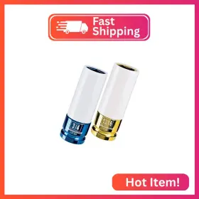 642396 Powerbuilt 2 Piece Sae Impact Lug Nut Socket 3/4-inch And 13/16-inch Non-marrin