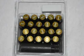 31876nk Project Kics / Kyo-ei Bull Lock R40 12x1.5 16 4 Pcs Neo Chrome Lug Nuts With Locks Acorn Open