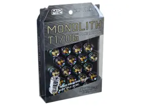 Wmn01n Project Kics Monolith T1/06 Lug Nuts -12x1.5 Neochrome 20 Set