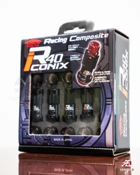 Wria14cr Project Kics Wri11kk R40 Iconix Lock And Nut Set 16 4 12x1.50 Black Capless -
