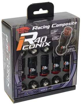 Wri14ka Project Kics 14x1.50 Black Lock With Capless Lug Nuts 16 4