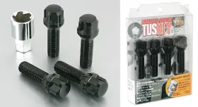 Wt630b35 Project Kics Bull Lock Tuskey Bolt 14x1.50 60deg/35mm Black