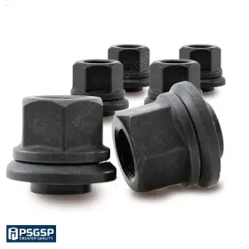 20102933 Psgsp 6x 6mm Sleeve Wheel Lug Nuts M22x1.5 Thread 33mm Hex Skirt Flange For Semis